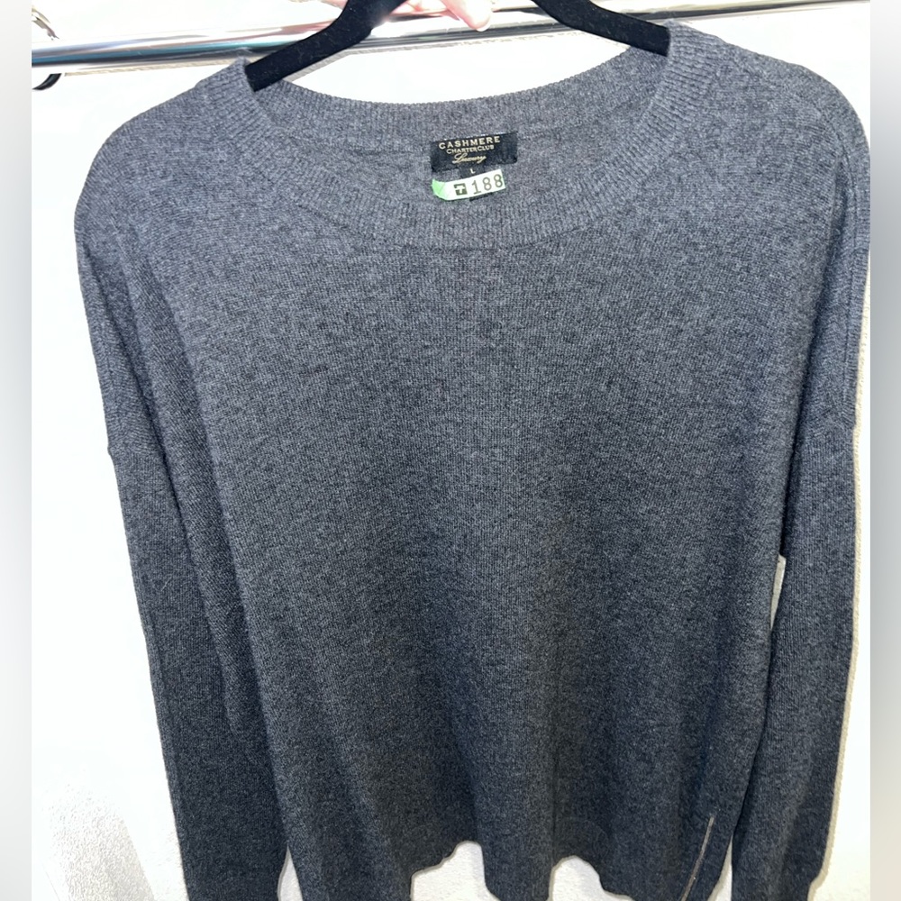 Grey cashmere sweater